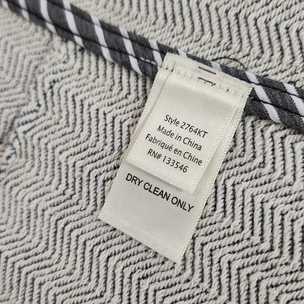 ECRU 💯 Cotton Herringbone Blazer Size Medium - Picture 7 of 10